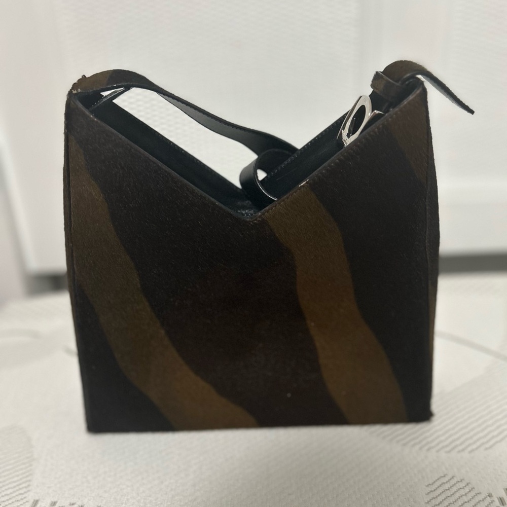 Salvatore Ferragamo Ponyhair Shoulder Bag